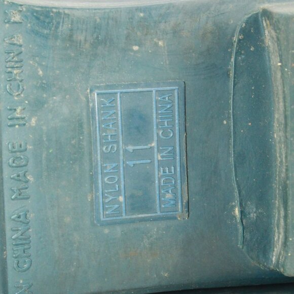 LL Bean Wellie Blue Rubber Pull On Waterproof Tall Rain Boots Size 11 M - Picture 9 of 10